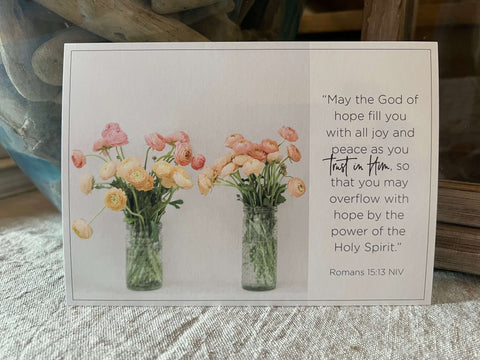 Post Cards "Romans 15:13" - Pack of 20